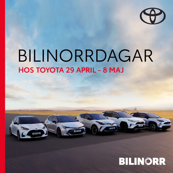Välkommen till kampanjdagar hos oss på Toyota 29/4-8/5