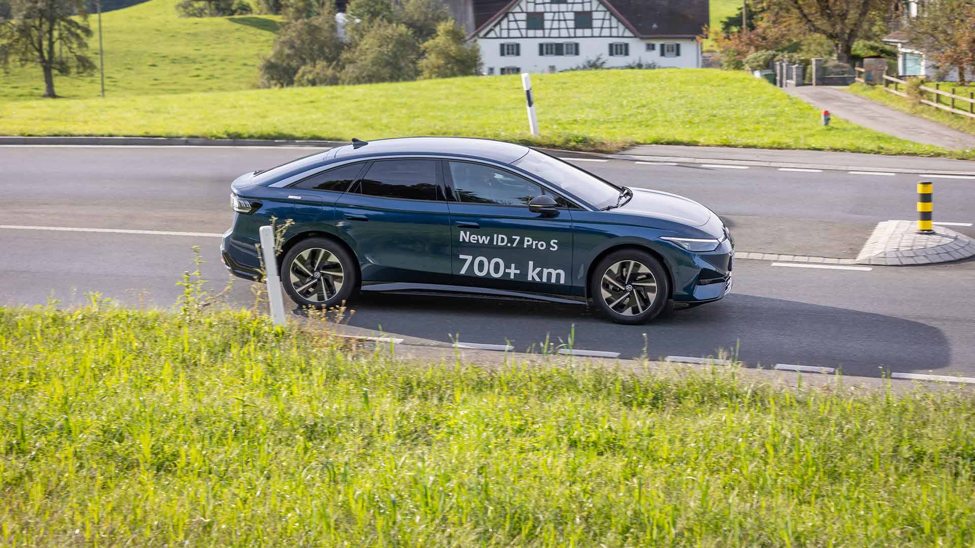 Utvald bild för Volkswagen ID.7 Pro S slog sitt eget räckviddsrekord
