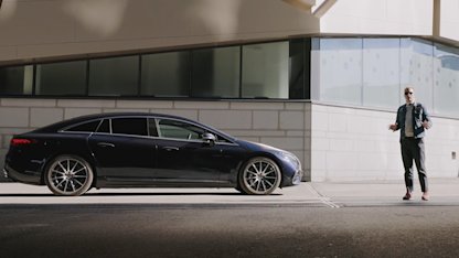Utvald bild för Provkörning av Mercedes EQS 580