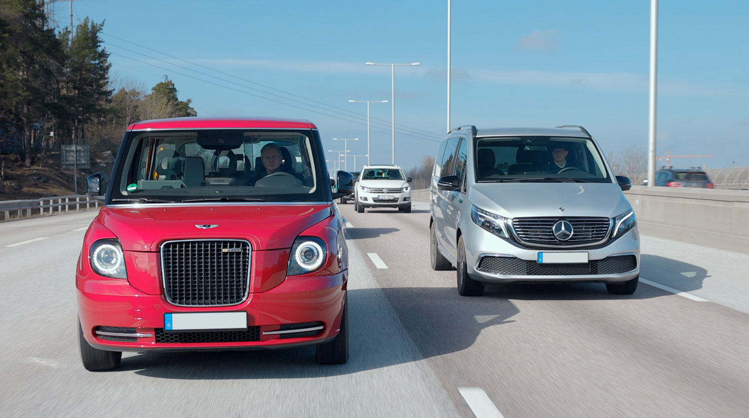 Utvald bild för Provkörning - Mercedes EQV och LEVC TX –4K