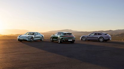 Utvald bild för Här är uppdaterade Porsche Taycan