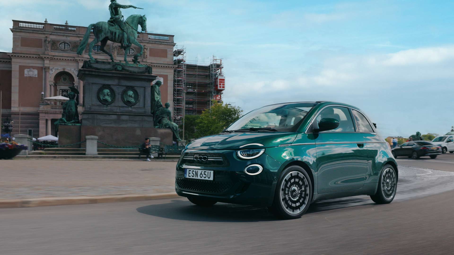 Utvald bild för Provkörning av Fiat 500e Cabriolet