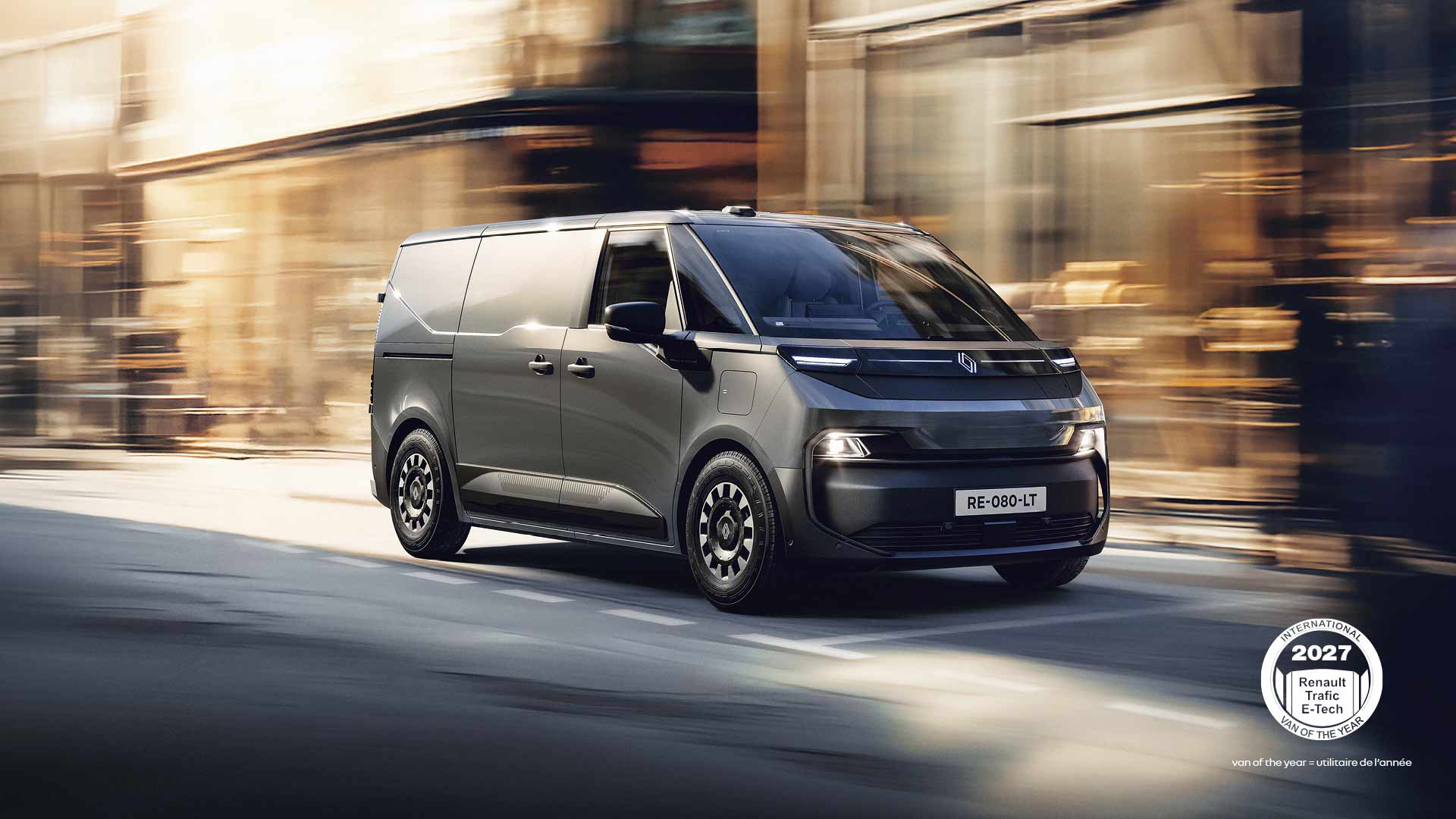 Utvald bild för Renault Trafic E-Tech electric kammar hem priset Van of the Year 2027