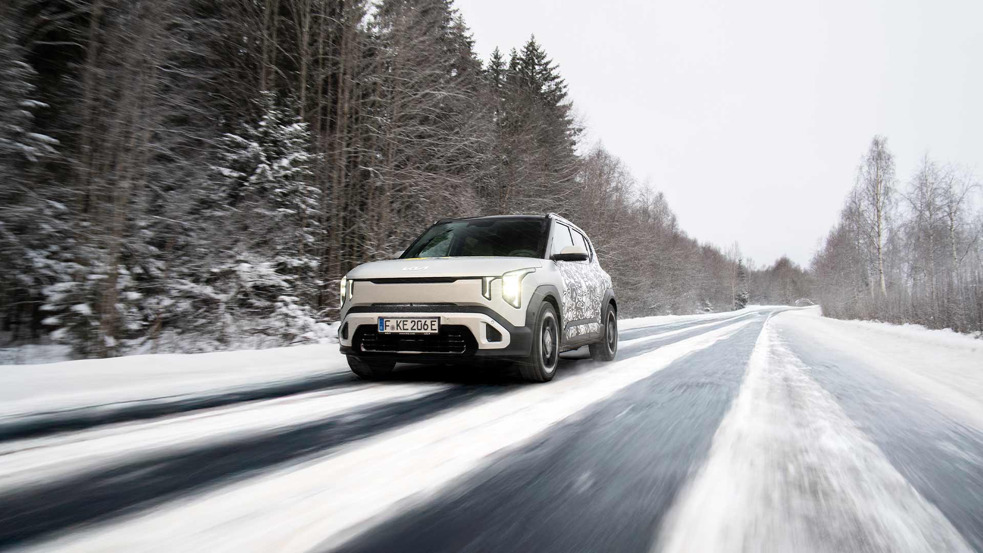 Utvald bild för Nya Kia EV2 har testats i extrem vinterkyla i El Prix 2026