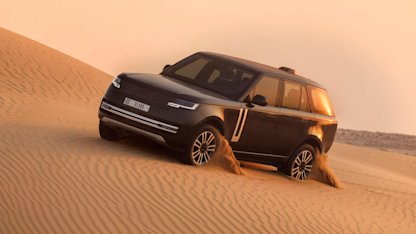 Utvald bild för Range Rover Electric genomgår tester i extrem ökenhetta