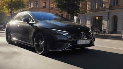 Utvald bild för Provkörning av Mercedes EQE 350+