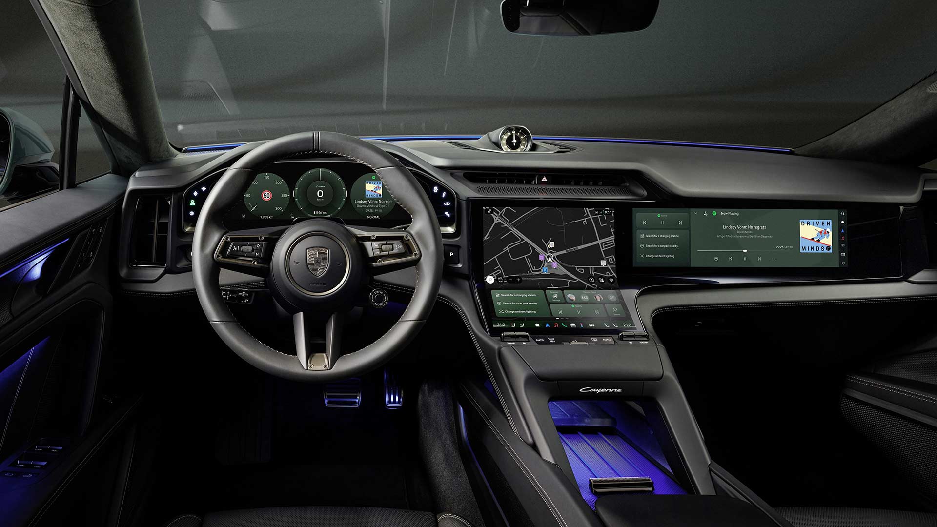 Utvald bild för Nya Cayenne Electric visar framtidens Porsche-inredning