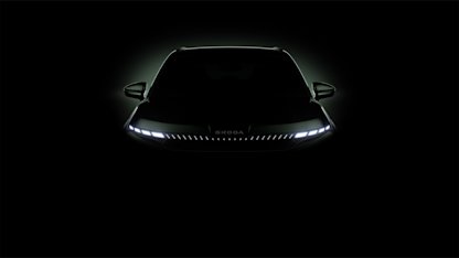 Utvald bild för Škoda avslöjar silhuetten av kommande elbil Elroq